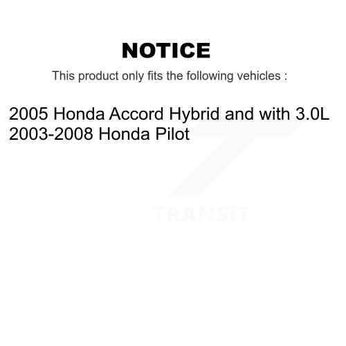 Front Disc Brake Rotors And Ceramic Pads Kit For Honda Pilot Accord K8A-104595