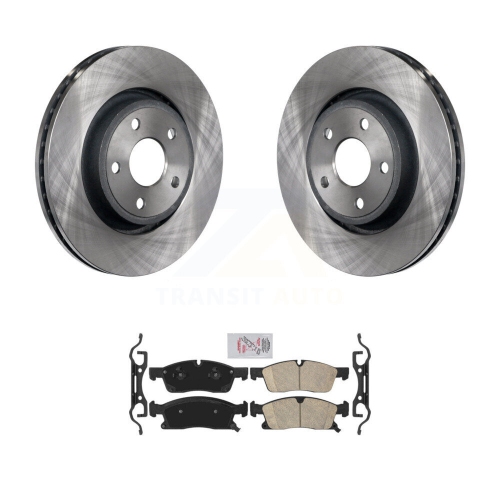 Front Disc Brake Rotors And Ceramic Pads Kit For Jeep Grand Cherokee Dodge Durango WK K8A-103962