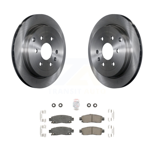 Rear Brake Rotor & Ceramic Pad Kit For Chevrolet Traverse GMC Acadia ...