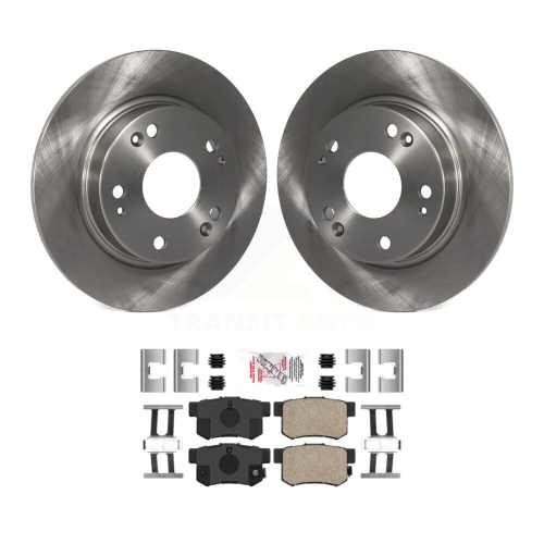 TRANSIT AUTO  Rear Disc Brake Rotors And Ceramic Pads Kit for Honda Civic Acura Csx Ilx K8A-100539