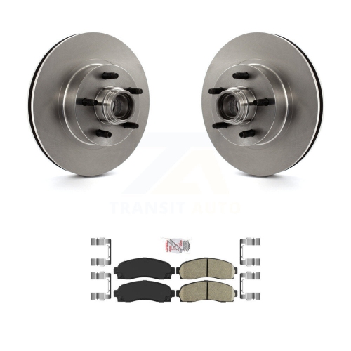 Front Disc Brake Rotors Hub And Ceramic Pads Kit For Ford Ranger Mazda B3000 B2300 B4000 K8A-100043
