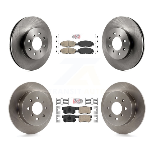 Front Rear Ceramic Pads And Disc Brake Rotors Kit For Honda Civic Acura EL K8A-102006