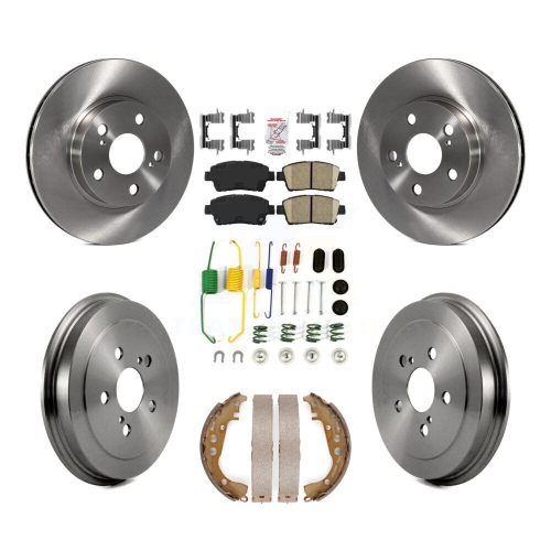 Disques de frein à disque arrière avant, plaquettes et tambours en céramique pour Toyota Prius K8&nbsp;A-100316 2008