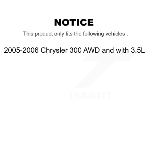 Front Rear Ceramic Pad And Disc Brake Rotors Kit For 2005-2006 Chrysler 300 AWD with 3.5L K8A-101832