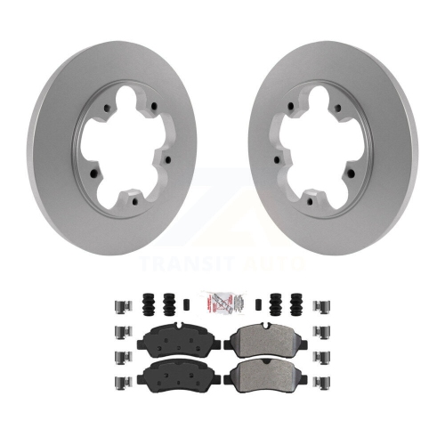 Rear Coat Brake Rotors Semi-Metallic Pad Kit For Ford Transit-250 Transit-150 Transit-350 KGA-105456