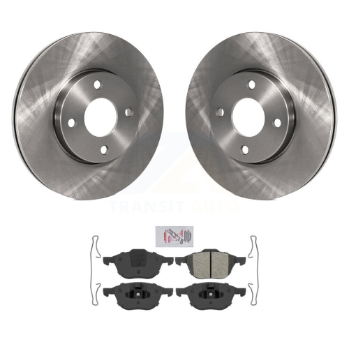 Front Disc Brake Rotors And Semi-Metallic Pads Kit For 2005-2007 Ford Focus K8A-104132