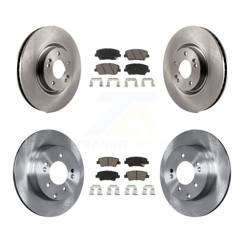 Front Rear Disc Brake Rotors And Ceramic Pads Kit For Hyundai Azera K8C-101582