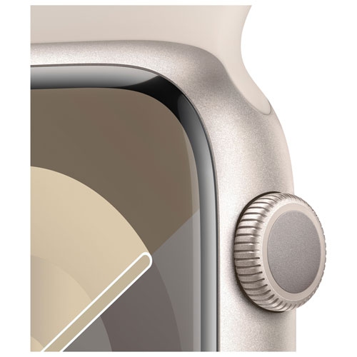 Remis à neuf - Apple Watch Series 9 (GPS) avec boîtier en aluminium comète et bracelet sport comète de 45 mm - petit/moyen
