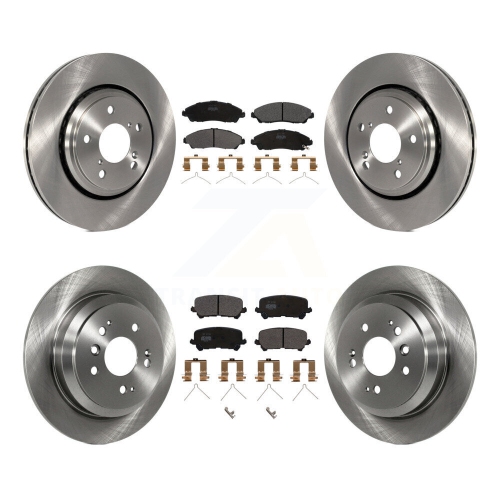 TRANSIT AUTO  Front Rear Disc Brake Rotors And Semi-Metallic Pads Kit for Honda Pilot Ridgeline K8F-101455