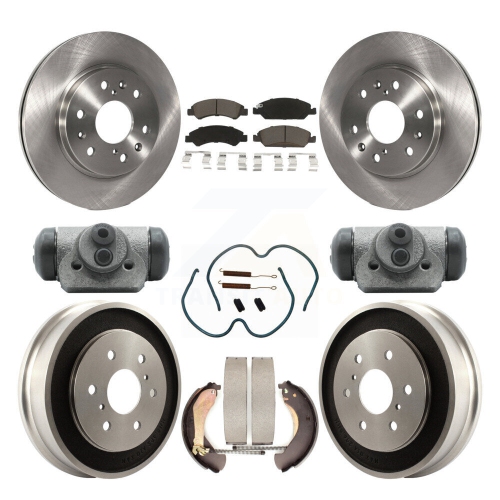 Front Rear Brake Rotor Ceramic Pad Drum Kit (9Pc) For Chevrolet