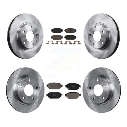 TRANSIT AUTO  Front Rear Disc Brake Rotors And Ceramic Pads Kit for 2019-2022 Mazda Cx-3 Fwd K8T-103404