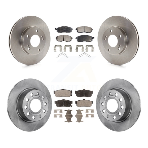 Front Rear Disc Brake Rotors And Ceramic Pads Kit For Nissan Maxima INFINITI I30 K8T-101075