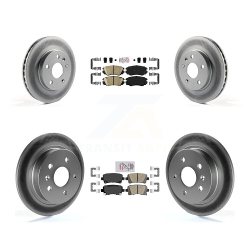 TRANSIT AUTO  Front Rear Ceramic Pad Coat Disc Brake Rotor Kit for Chevrolet Malibu Naturally Aspirated Kga-101318