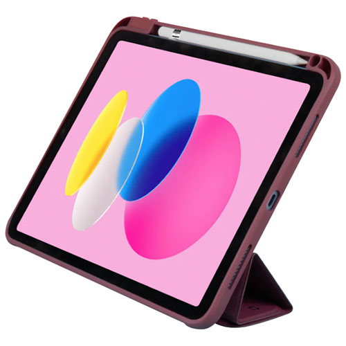 LOGiiX Origami+ Case for iPad 11" / iPad 10.9 (10th Gen) - Burgundy