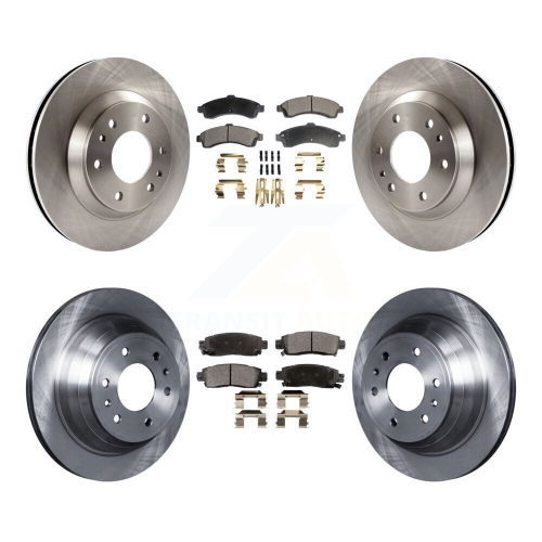 Front Rear Brake Rotors Semi-Metallic Pad Kit For GMC Envoy Chevrolet Trailblazer Bravada K8F-100750