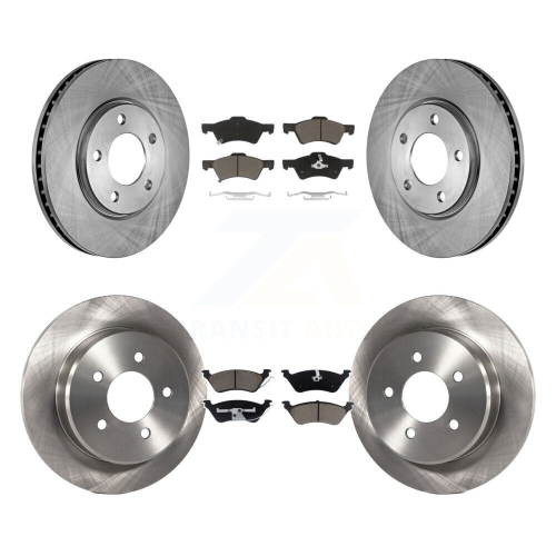 CMX  Front Rear Brake Rotors & Ceramic Pad Kit for Dodge Grand Caravan Chrysler Town Country K8C-100908