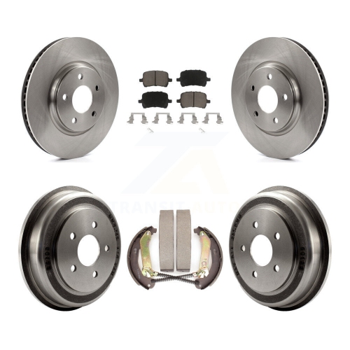 CMX  Front Rear Disc Brake Rotors Ceramic Pads And Drum Kit for Chevrolet Malibu K8C-103071