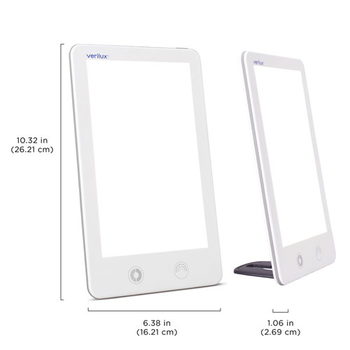 Lampe de luminothérapie HappyLight Touch de Verilux - Blanc