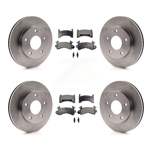Front Rear Brake Rotors Semi-Metallic Pad Kit For Cadillac Eldorado Buick Riviera Seville K8F-103012
