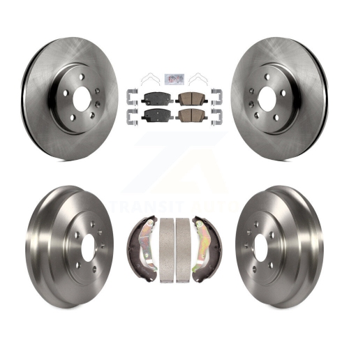 TRANSIT AUTO  Front Rear Disc Brake Rotors Ceramic Pads And Drum Kit for Chevrolet Trax K8A-105054