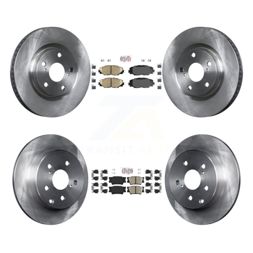 Front Rear Ceramic Pads And Disc Brake Rotors Kit For Toyota RAV4 K8A