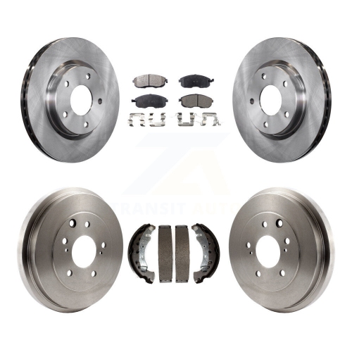 TRANSIT AUTO  Front Rear Disc Brake Rotors Ceramic Pads And Drum Kit for Nissan Sentra K8T-103728