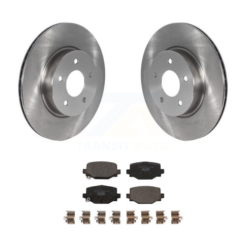 TRANSIT AUTO  Rear Disc Brake Rotors And Ceramic Pads Kit for Infiniti Qx50 Qx55 K8T-104073