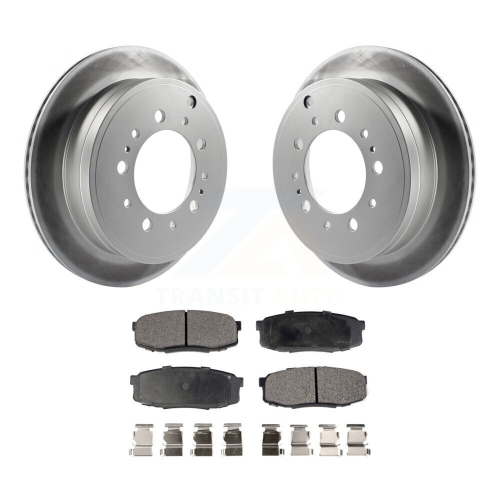 Rear Coat Brake Rotors Ceramic Pad Kit For Toyota Tundra Sequoia Lexus