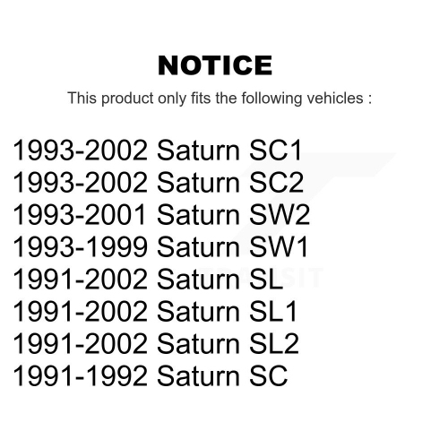 Front Disc Brake Rotors And Ceramic Pads Kit For Saturn SL1 SC1 SL2 SC2 SL SW2 SW1 SC K8T-100007