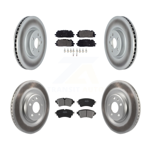 TRANSIT AUTO  Front Rear Coated Disc Brake Rotors And Semi-Metallic Pads Kit for Audi S5 Sportback S4 Kgf-102504
