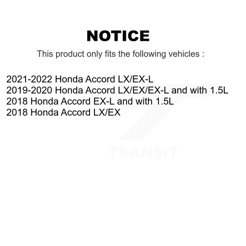 Front Rear Ceramic Pads And Coated Drilled Slotted Disc Brake Rotors Kit For Honda Accord KDA-101645