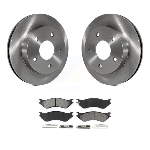 TRANSIT AUTO  Front Disc Brake Rotors And Semi-Metallic Pads Kit for 2000-2001 Dodge Ram 1500 Rwd K8S-100202