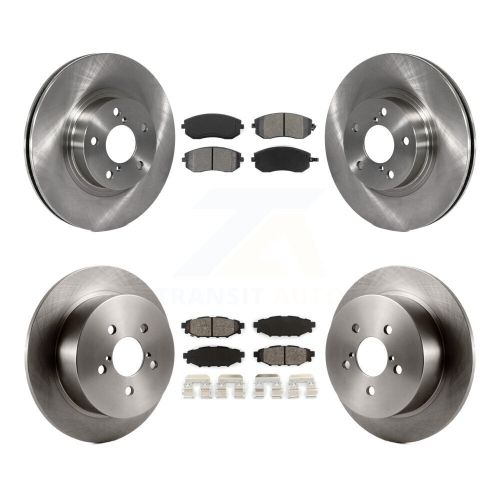 Front Rear Disc Brake Rotors And Semi-Metallic Pads Kit For 2005 Subaru Legacy i/Limited K8S-101080