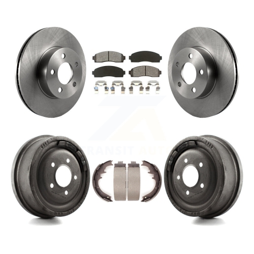 TRANSIT AUTO  Front Rear Disc Brake Rotors Semi-Metallic Pads And Drum Kit for Ford Ranger Mazda B4000 K8S-103416