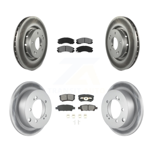 Ensemble de plaquettes semi-métalliques pour disques de frein à disque pour Mitsubishi Outlander KGS-100887 2005-2006