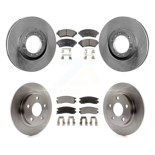 Front Rear Brake Rotor And Ceramic Pad Kit For 2000-2005 Buick LeSabre Pontiac Bonneville K8T-100767