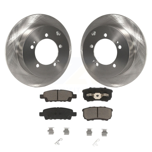 Image 1 de 10.. Disques de frein arrière et plaquettes en céramique pour Mitsubishi lancer Outlander K8C-102076