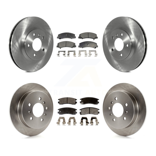 Image 1 of 10.. Front Rear Disc Brake Rotors And Semi-Metallic Pads Kit For Chevrolet Impala Monte Carlo K8F-100788