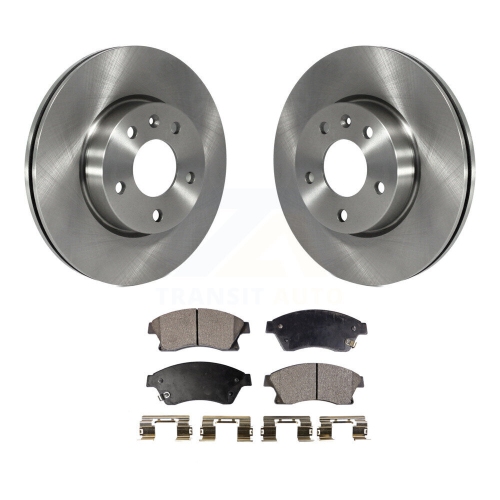 Image 1 of 8.. Front Disc Brake Rotors And Semi-Metallic Pads Kit For Cadillac ATS K8F-100091