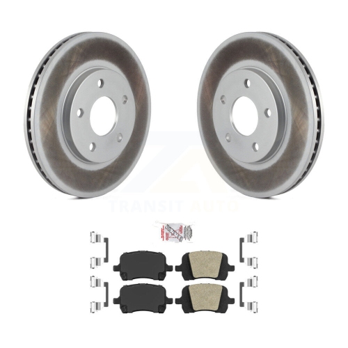Image 1 of 10.. Front Coated Disc Brake Rotors And Ceramic Pads Kit For Chevrolet HHR KGA-100429