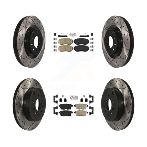 Image 1 de 10.. Disques de frein à disque à fente avec revêtement en céramique à l'avant pour Mazda CX-9 KDA-101786 2007-2015