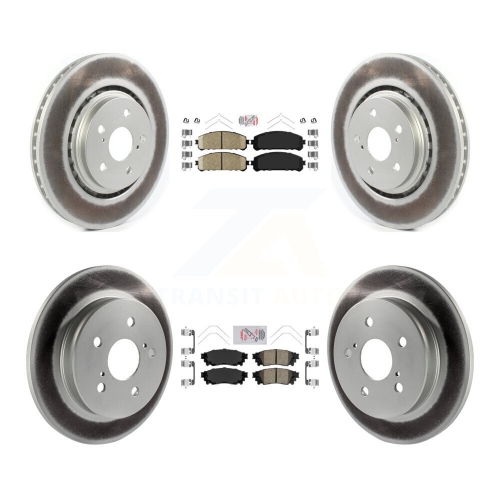 Image 1 of 10.. Front Rear Ceramic Pads And Coated Disc Brake Rotors Kit For Toyota Camry Avalon TRD KGA-101227