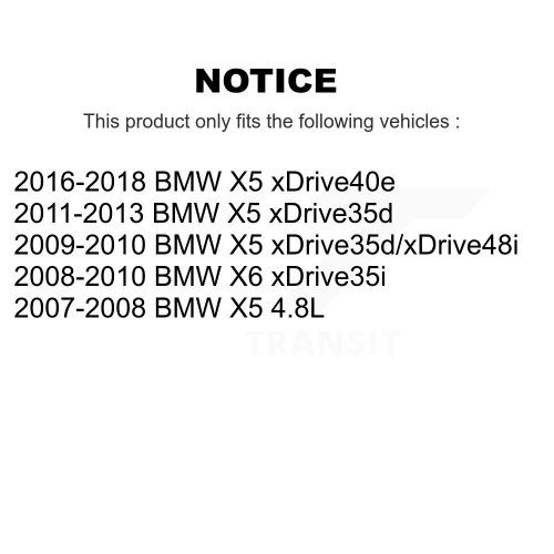 Front Coated Drilled Slotted Disc Brake Rotors And Semi-Metallic Pads Kit For BMW X5 X6 KDA-100171