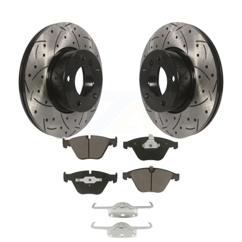 Image 1 de 10.. Jeu de plaquettes en céramique pour disque de frein à fente de revêtement avant pour BMW 328i xDrive 323i X1 328xi KDC-100041