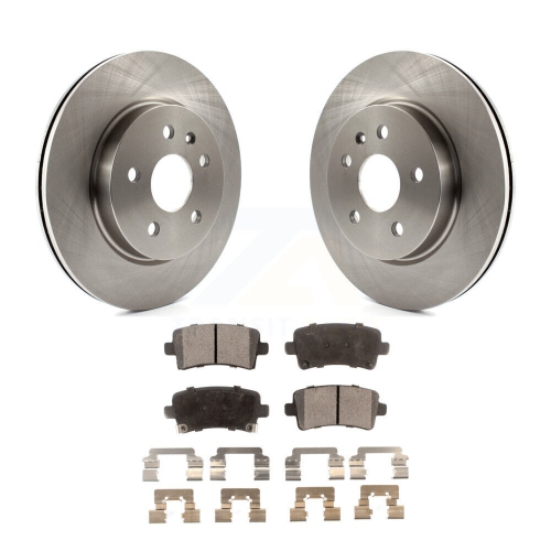 Image 1 de 10.. Disque de frein arrière et plaquettes semi-métalliques pour Chevrolet Buick Malibu Impala LaCrosse Regal K8F-101564