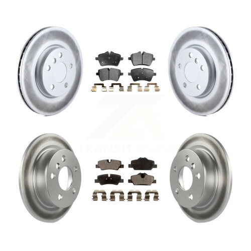 Image 1 de 10.. Disques de frein à disque recouverts à l'avant et plaquettes semi-métalliques pour Mini Cooper KGF-101158
