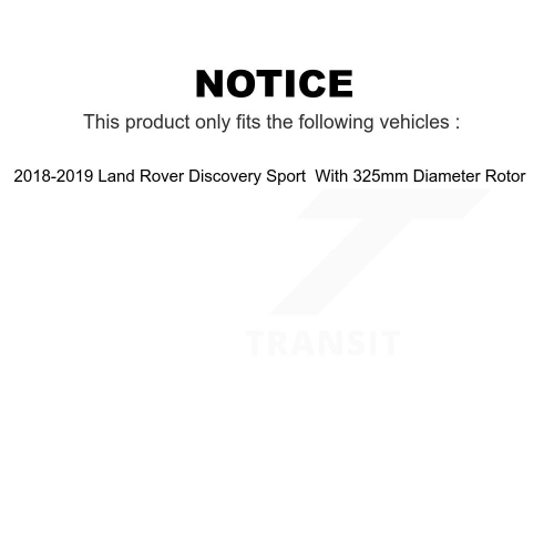 Disques de frein à disque arrière avant et plaquettes semi-métalliques pour Land Rover Discovery Sport K8F-103568