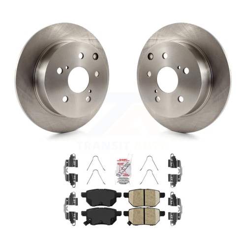 Image 1 of 10.. Rear Disc Brake Rotors And Ceramic Pads Kit For 2010 Toyota Matrix XRS K8A-106083