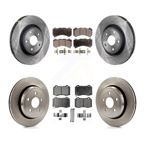 Image 1 de 10.. Ensemble disque de frein avant arrière et plaquettes semi-métalliques pour Dodge Durango 22-23 avec freins Brembo K8F-103937