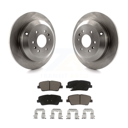 Image 1 de 10.. Disques de frein arrière et plaquettes en céramique pour Kia Borrego K8C-102143 2009-2011